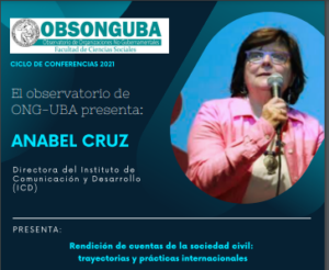 Lee más sobre el artículo CICLO DE CONFERENCIAS DEL OBSERVATORIO – Anabel Cruz